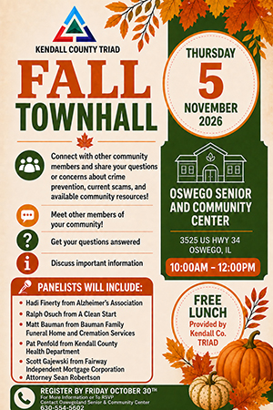 2026 Kendall County TRIAD Fall Town Hall